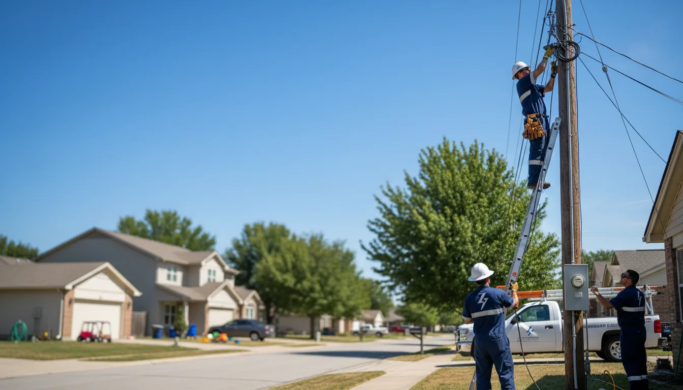 Residential electrician providing installation services in Glen Rock, PA